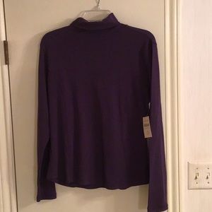 NWT Coldwater Creek Purple long sleeve pullover